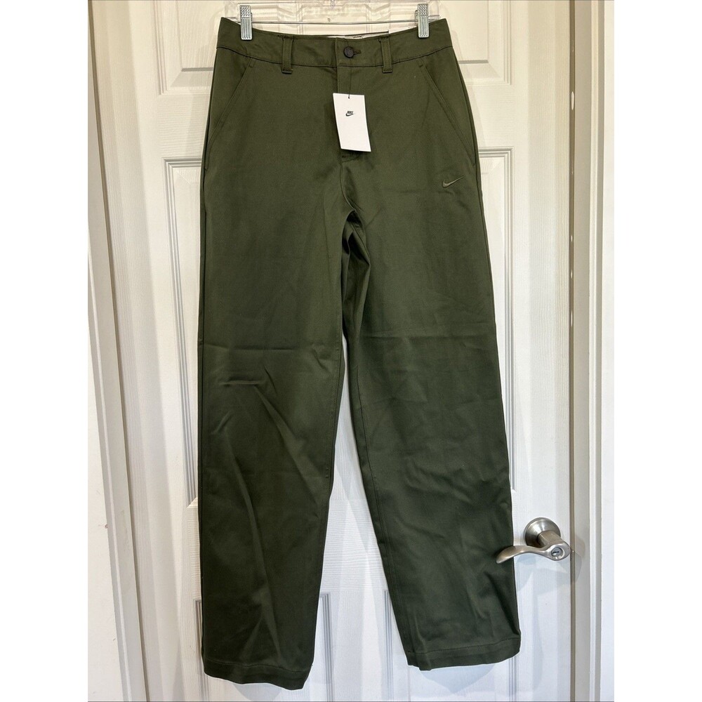 Nike Life Loose Fit Straight Leg El Chino Pants Stretch Green FD0405 325 Men 28